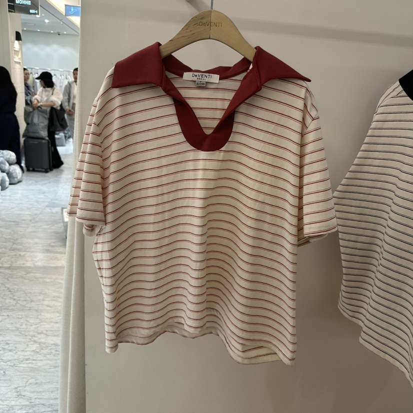 DE VENTI韓國直郵女裝新品推薦熱賣26夏季人氣時尚職業T恤DE VENTIT恤