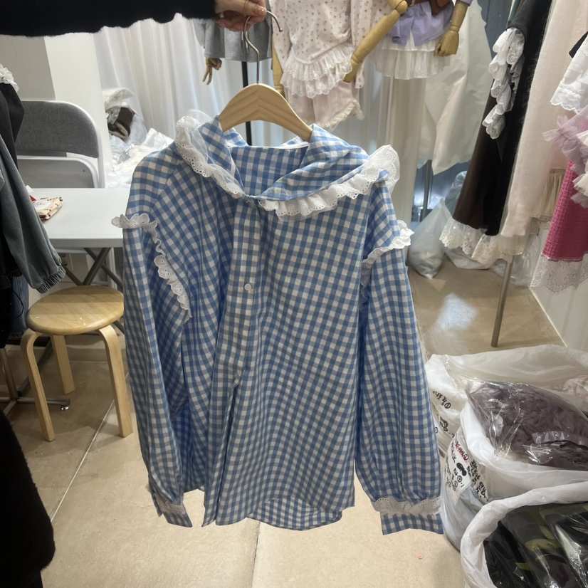 ARANCIA韓國代購女士新款熱賣26春夏人氣推薦休閑襯衫蕾絲衫ARANCIA襯衫/蕾絲衫