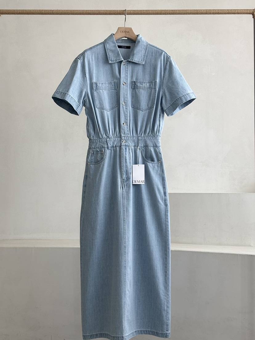 DEMAR韓國代購女士新款職業時尚人氣休閑熱賣推薦真品連衣裙DEMAR連衣裙