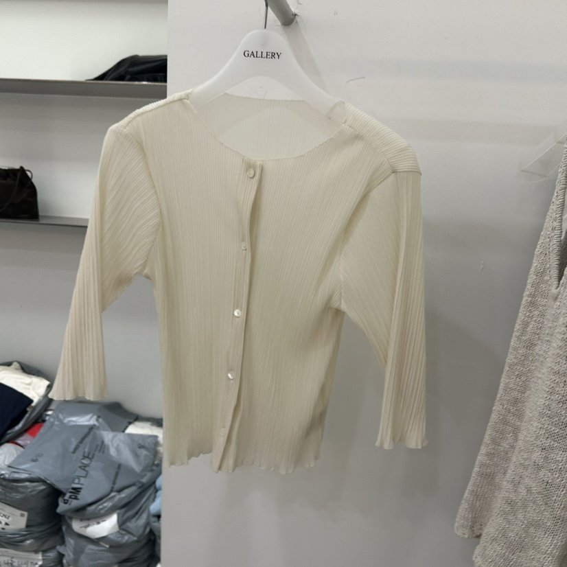 GALLERY-P韓國直郵女裝新品真品時尚襯衫蕾絲衫褶裥開衫GALLERY-P襯衫/蕾絲衫