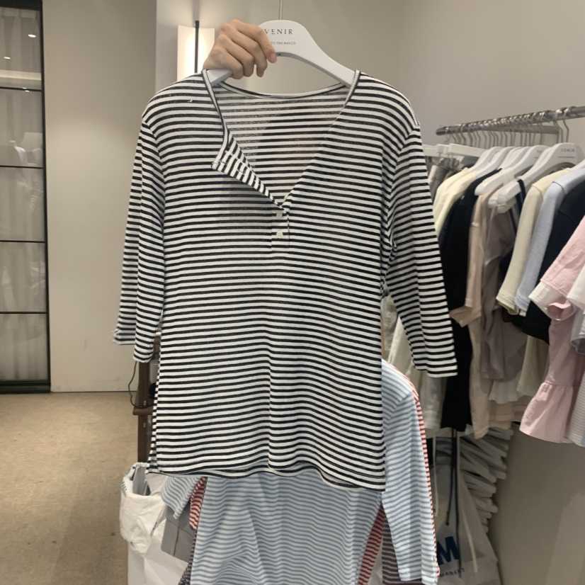 VENIR-a韓國直郵女士新款人氣休閑熱賣真品26春夏職業T恤VENIR-aT恤