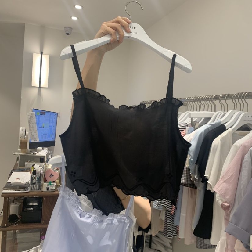 VENIR-a東大門直郵女裝新品人氣26春夏推薦吊帶背心刺繡VENIR-a吊帶/背心