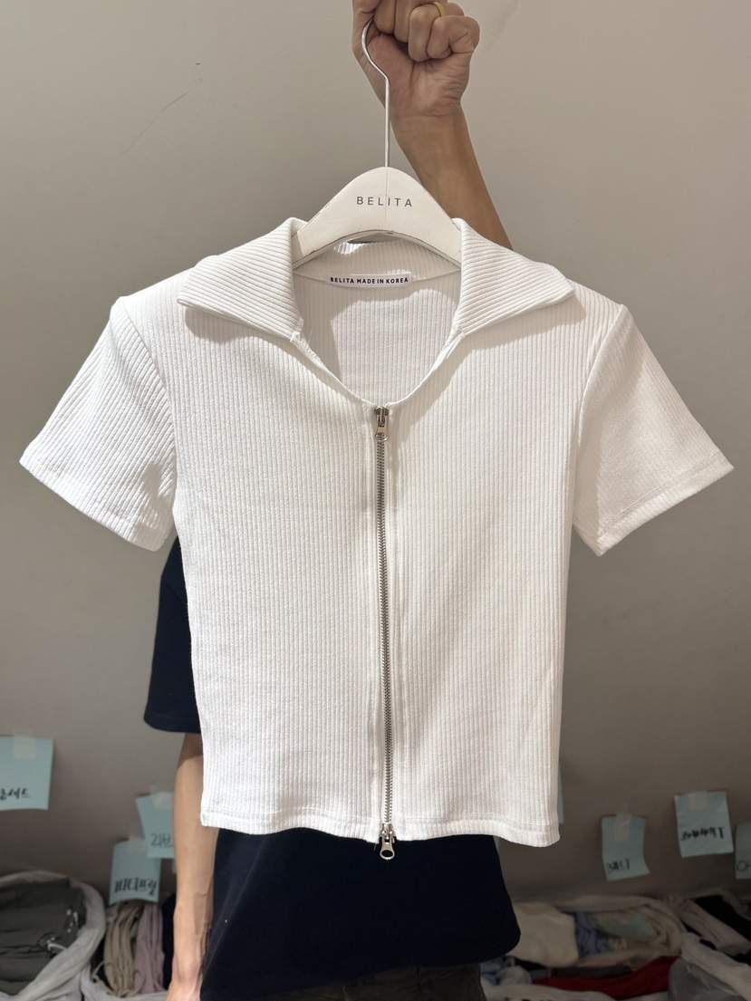 BELITA-L韓國直郵女士新款職業真品人氣推薦休閑T恤拉鏈BELITA-LT恤