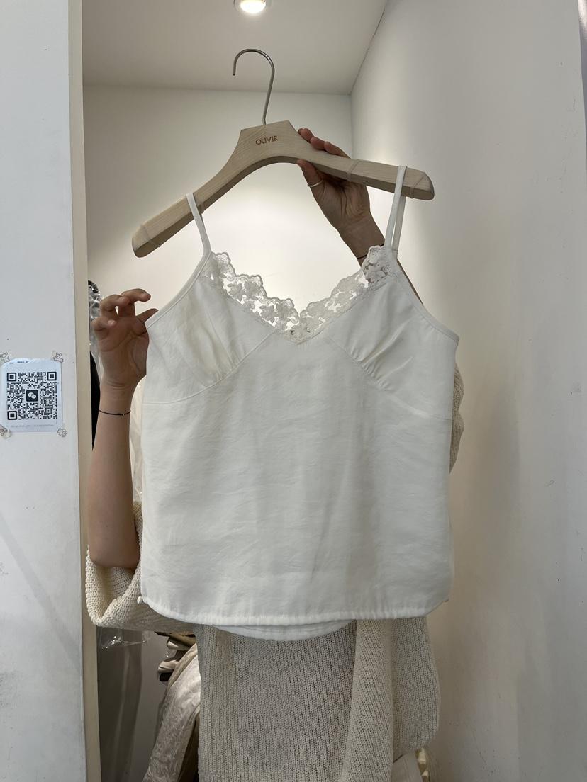 OUVIR韓國直郵女士新品職業推薦26春夏真品休閑吊帶背心蕾絲O.V.R/OUVIR吊帶/背心