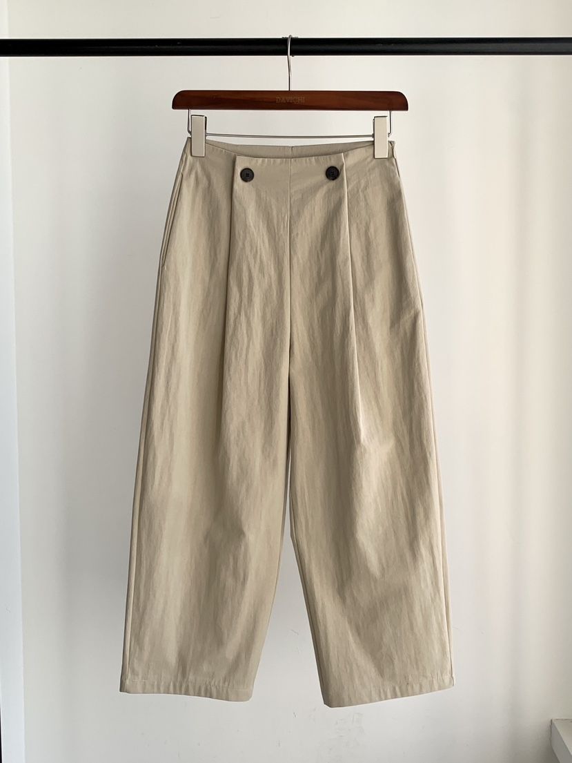 DAVICHI/D.SECOND東大門直郵女裝新款推薦真品休閑褲紐扣DAVICHI/D.SECOND休閑褲