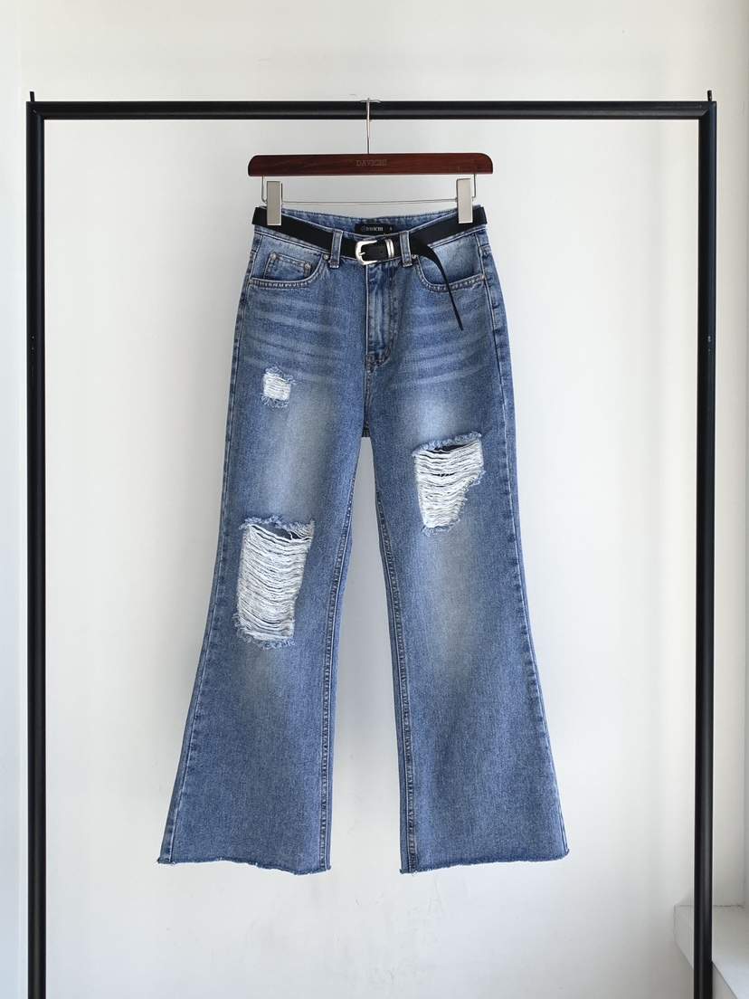DAVICHI/D.SECOND韓國直郵女裝新品26春夏牛仔褲含隨機腰帶DAVICHI/D.SECOND牛仔褲