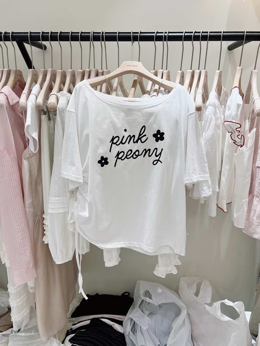 LOVE ROSIE東大門代購女士新款26春夏時尚人氣真品T恤褶皺LOVE ROSIET恤