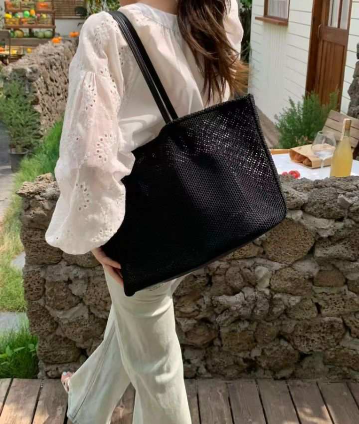 TROUVAILLE韓國代購女裝新款時尚推薦真品單肩斜跨包網狀TROUVAILLE單肩/斜跨包