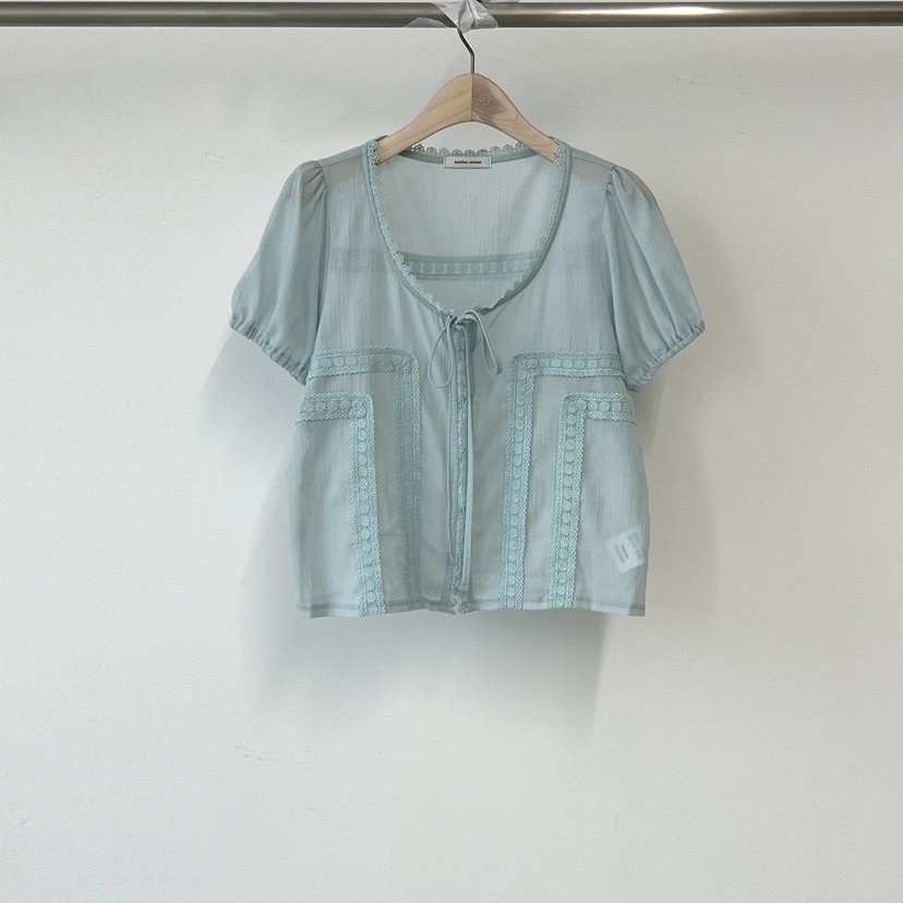 ANOTHER AVENUE韓國代購女裝新品時尚推薦休閑襯衫蕾絲衫ANOTHER AVENUE襯衫/蕾絲衫