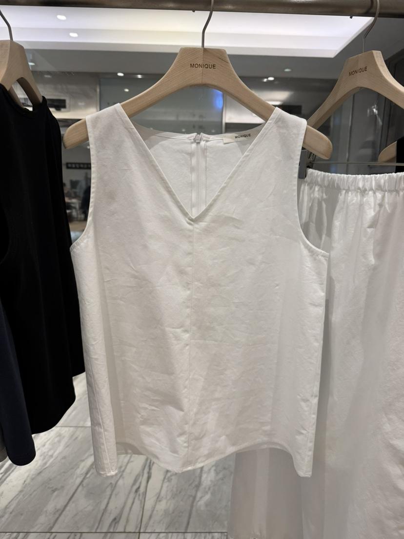 MONIQUE韓國直郵女裝新款職業人氣26春夏推薦吊帶背心亞麻布MONIQUE吊帶/背心