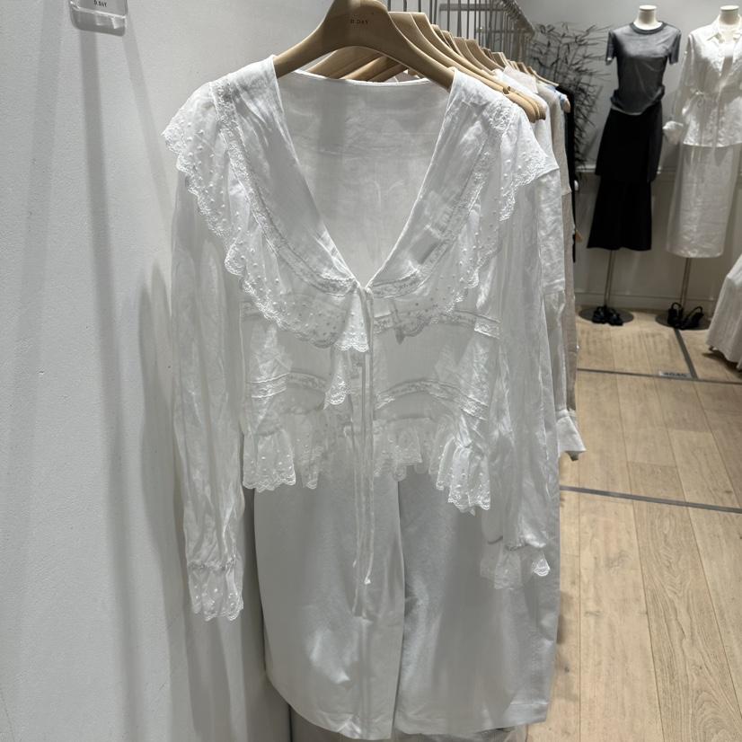 DDAY韓國東大門直郵女士新款推薦熱賣人氣時尚襯衫蕾絲衫DDAY襯衫/蕾絲衫