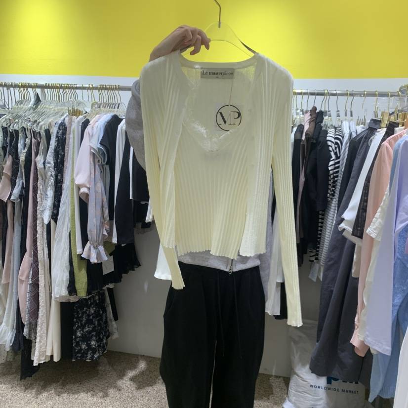 LE MASTERPLACE韓國代購女士新款休閑熱賣人氣套裝蕾絲羅紋Le masterpiece套裝