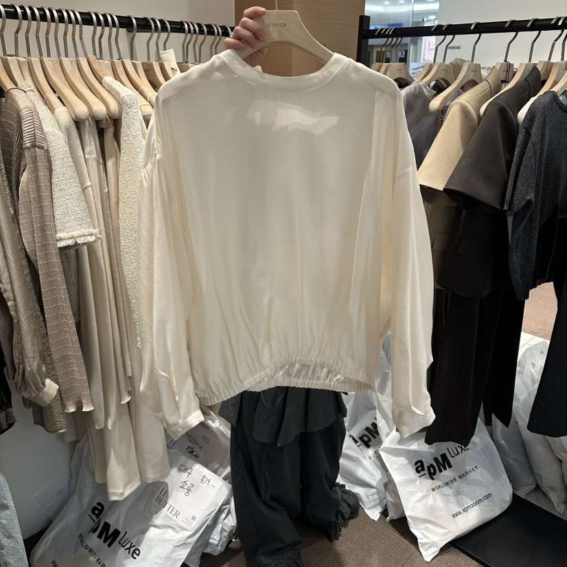 LE BUTTER韓國直郵女裝新品推薦26夏季休閑職業襯衫蕾絲衫LE BUTTER襯衫/蕾絲衫