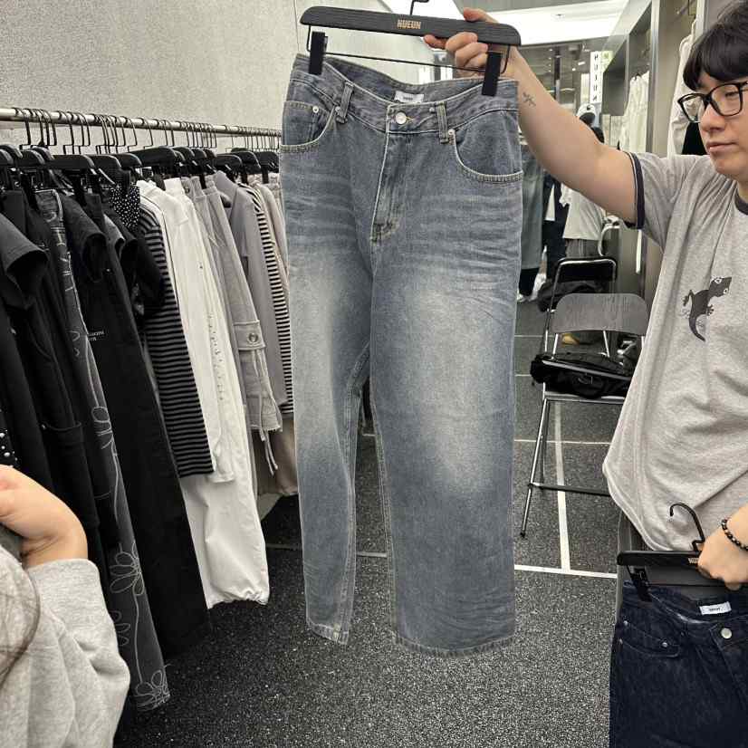 NUEUN韓國代購女士新品26春夏26夏季人氣熱賣時尚職業牛仔褲NUEUN/SEEOT牛仔褲