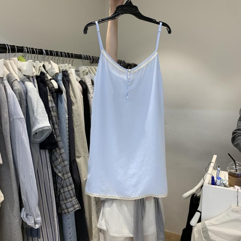 JINSIM韓國直郵女士新款時尚熱賣推薦26夏季休閑吊帶背心JINSIM吊帶/背心