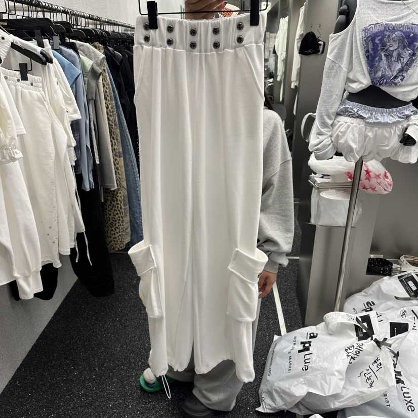 NUEUN韓國直郵女士新品推薦時尚26夏季職業人氣休閑褲工裝褲NUEUN/SEEOT休閑褲