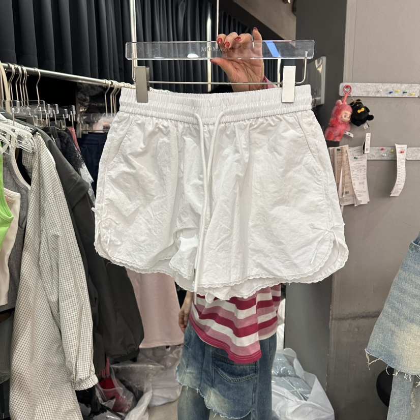 MOMAZU韓國直郵實拍女裝新品人氣26春夏時尚職業短褲蕾絲緞MOMAZU短褲