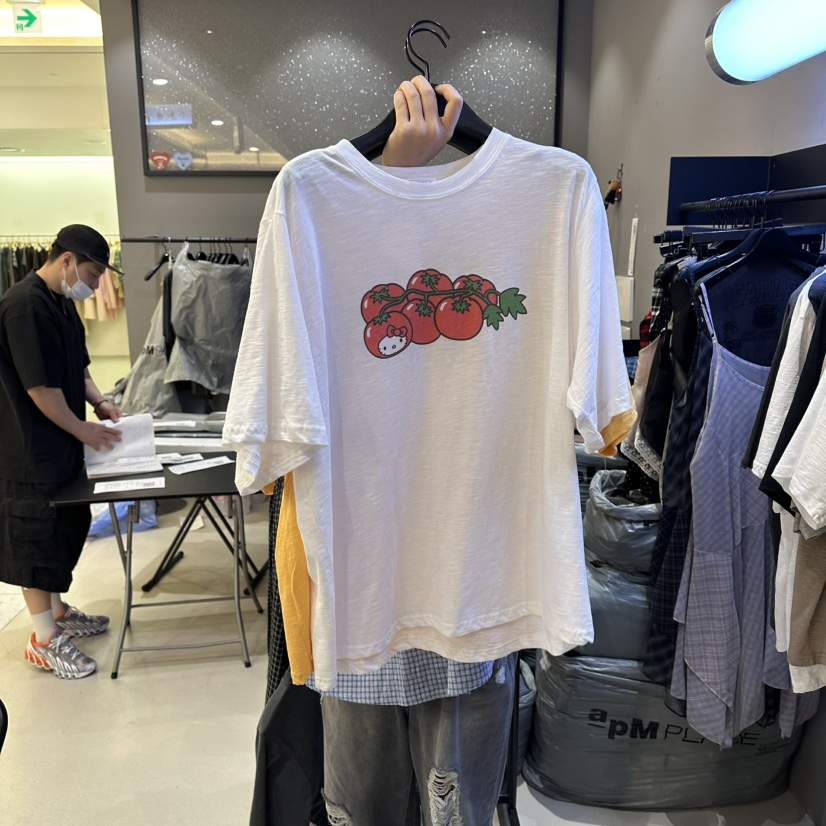 CREDITO東大門實拍韓國女裝新品26春夏時尚職業熱賣26夏季T恤CREDITOT恤