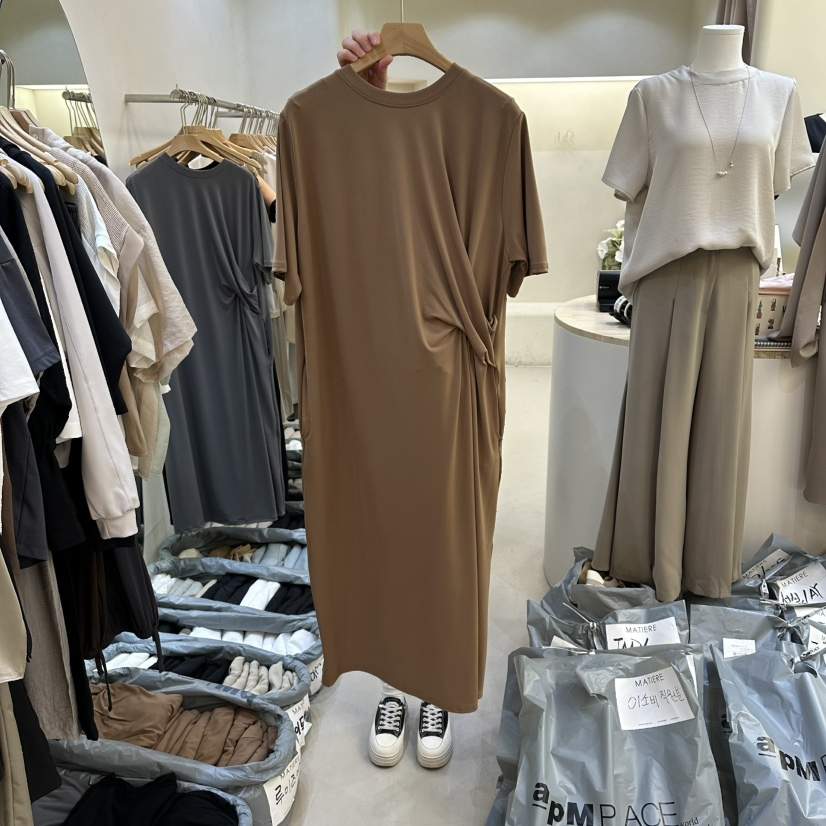 MATIERE韓國直郵女士新品人氣時尚26春夏休閑職業26夏季連衣裙MATIERE連衣裙