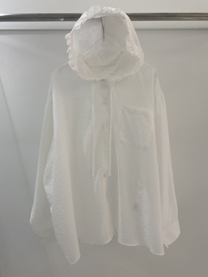 YES韓國直郵女裝新款26夏季26春夏休閑時尚襯衫蕾絲衫荷葉邊YES襯衫/蕾絲衫