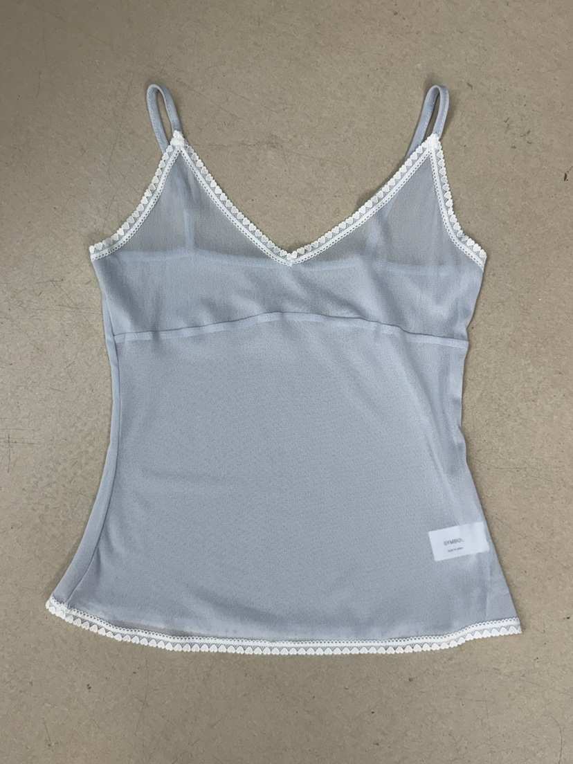 SYMBOL韓國東大門代購女裝新品人氣時尚吊帶背心刺繡腰帶SYMBOL吊帶/背心