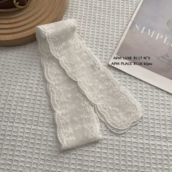 N3韓國代購女士新款26春夏職業推薦人氣圍巾披肩花朵蕾絲N3圍巾/披肩