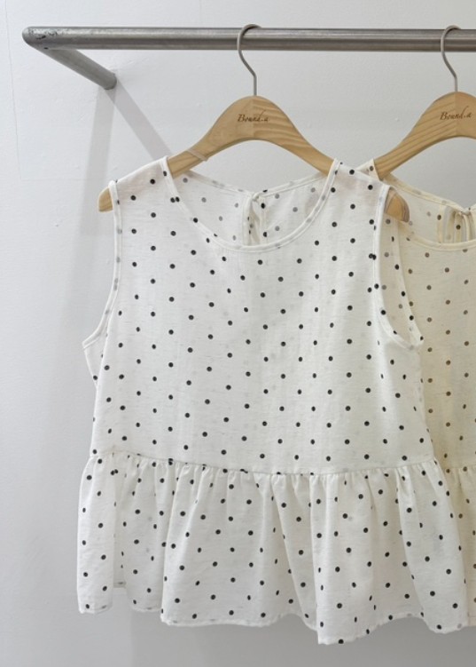 BOUND.A韓國東大門直郵女士新品職業時尚推薦熱賣T恤圓點BOUND.AT恤