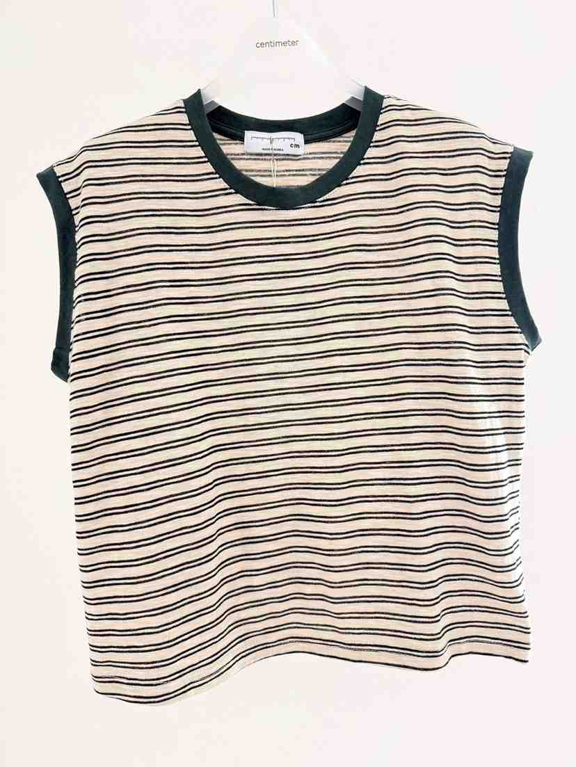 CM韓國直郵實拍女裝新款休閑熱賣時尚26春夏吊帶背心條紋CM_centimeter吊帶/背心