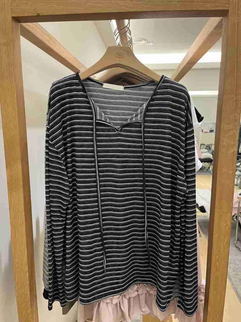 TIZZI韓國直郵實拍女士新款熱賣人氣26春夏時尚休閑長袖T恤TIZZI長袖T恤