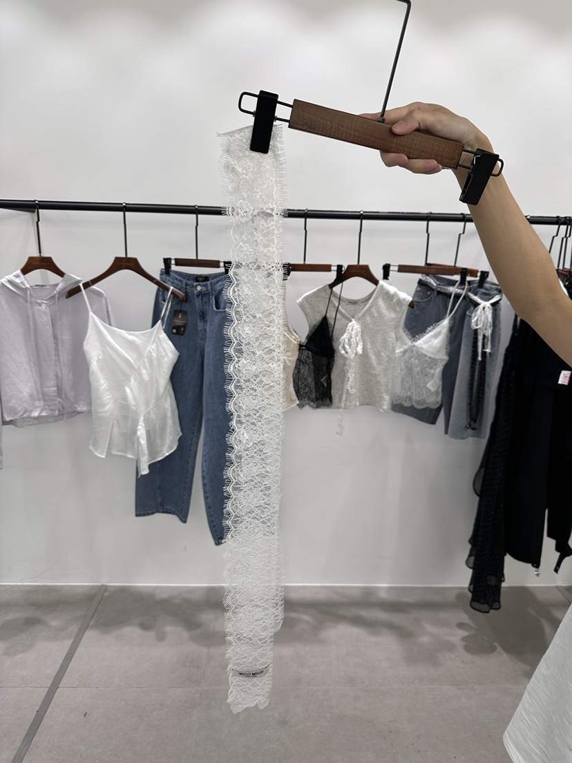 WATERMELON韓國代購女裝新品26春夏職業推薦腰帶蕾絲圍巾WATER MELON腰帶