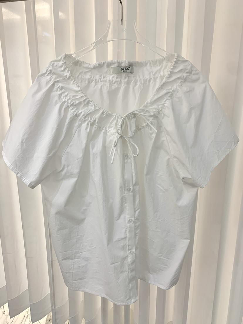 FABRIC韓國直郵女士新款推薦26夏季休閑熱賣時尚襯衫蕾絲衫FABRIC襯衫/蕾絲衫