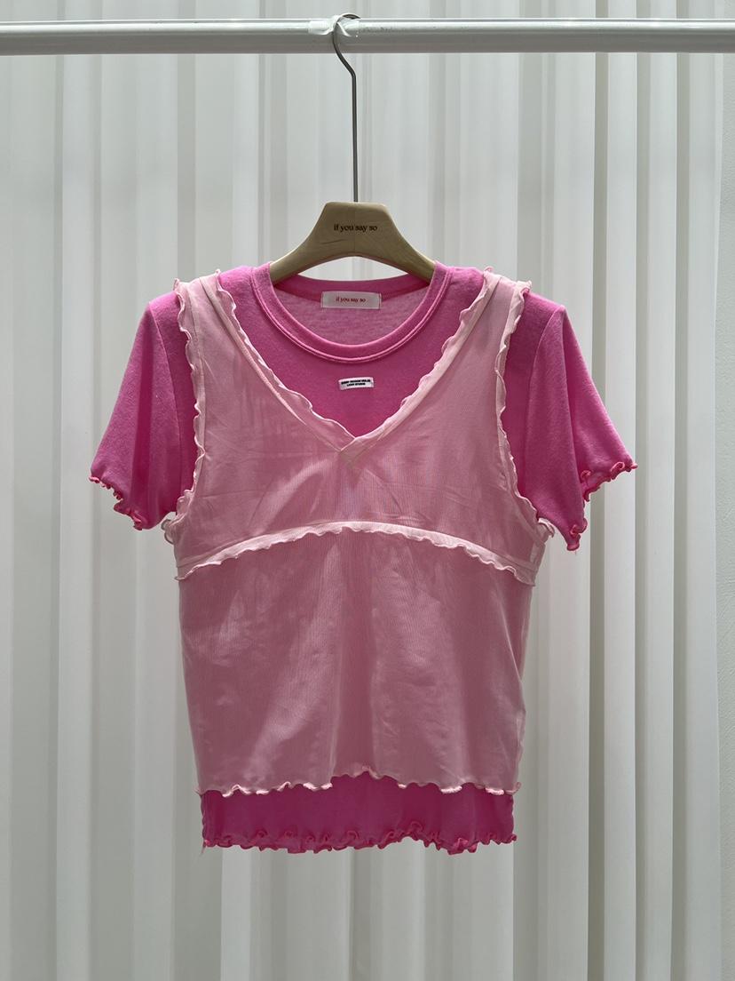 IF YOU SAY SO/PLUM-Q韓國東大門直郵女裝新品推薦套裝網狀IF YOU SAY SO/PLUM-Q套裝