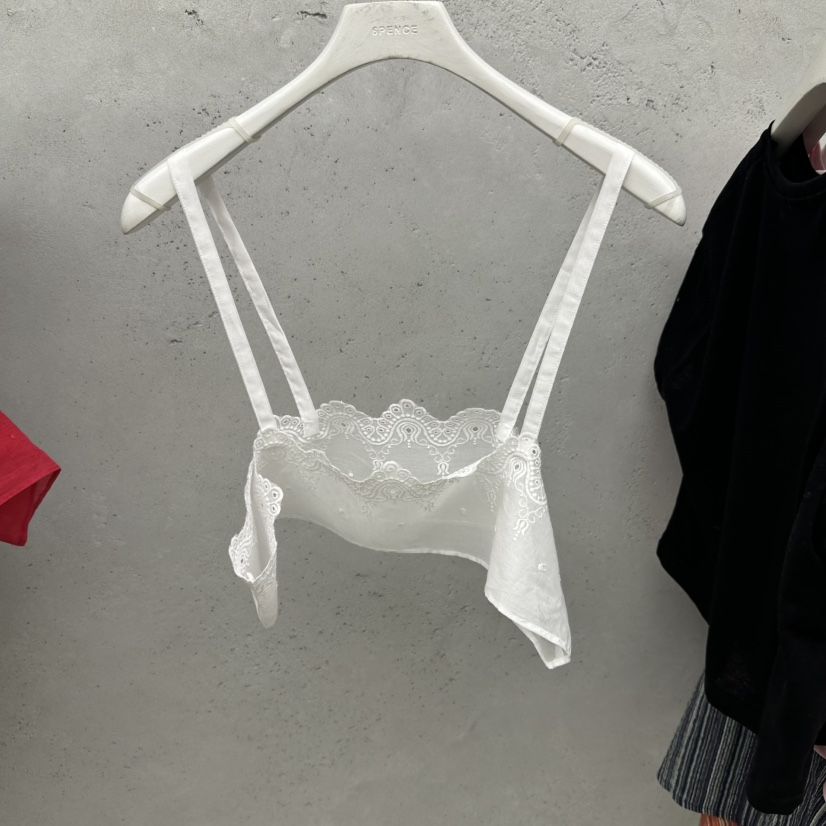 SIXTEEN韓國東大門直郵女士新款推薦職業26夏季吊帶背心刺繡SIXTEEN吊帶/背心