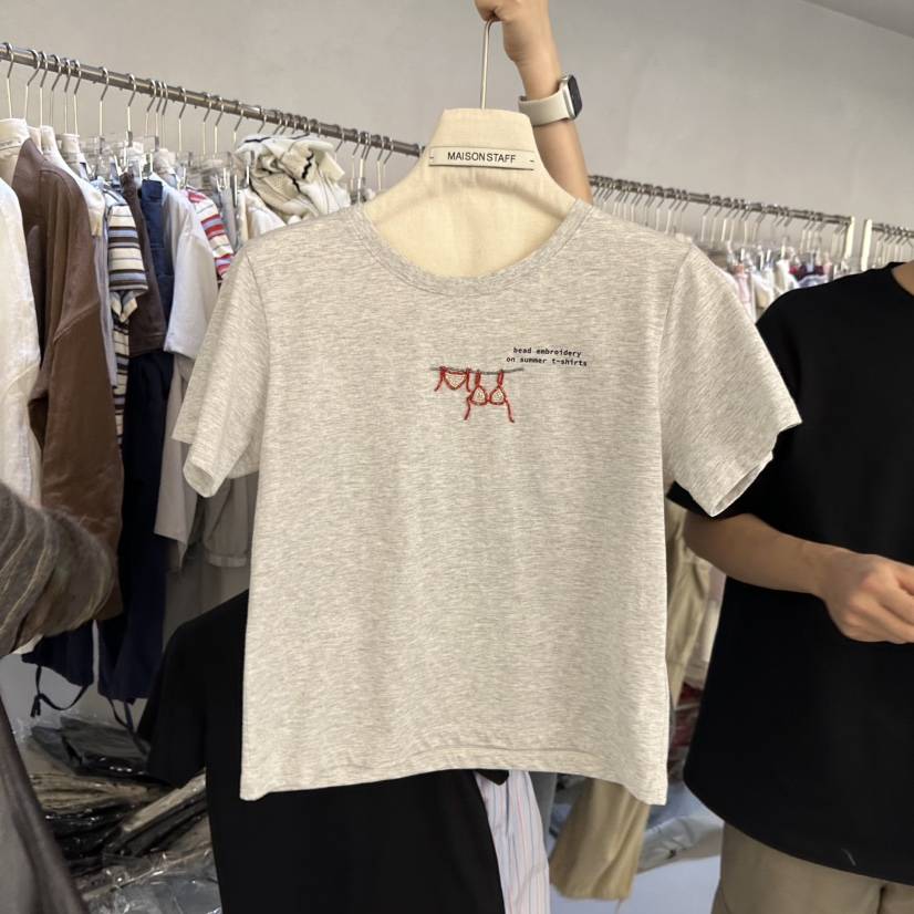 DOUBLE STANDARD/LE SMOKING/MAISONSTAFF韓國東大門直郵女裝新品時尚T恤MAISONSTAFFT恤