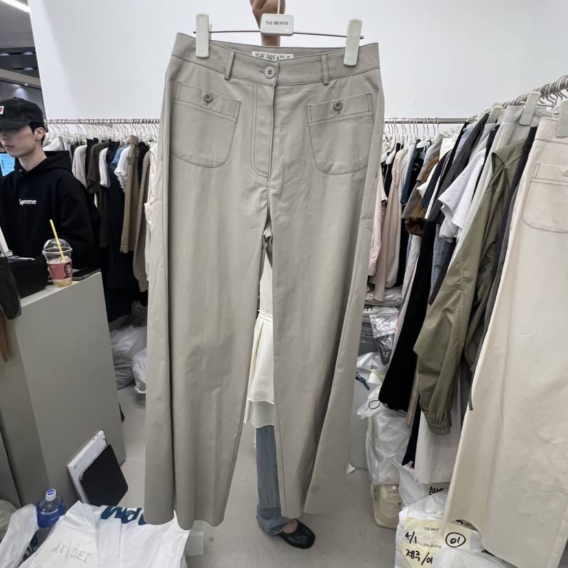 BREATHE韓國東大門代購女士新款人氣推薦26夏季休閑褲口袋BREATHE休閑褲