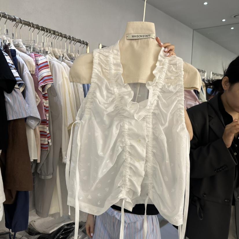 DOUBLE STANDARD/LE SMOKING/MAISONSTAFF東大門實拍韓國女士新品26春夏吊帶背心MAISONSTAFF吊帶/背心