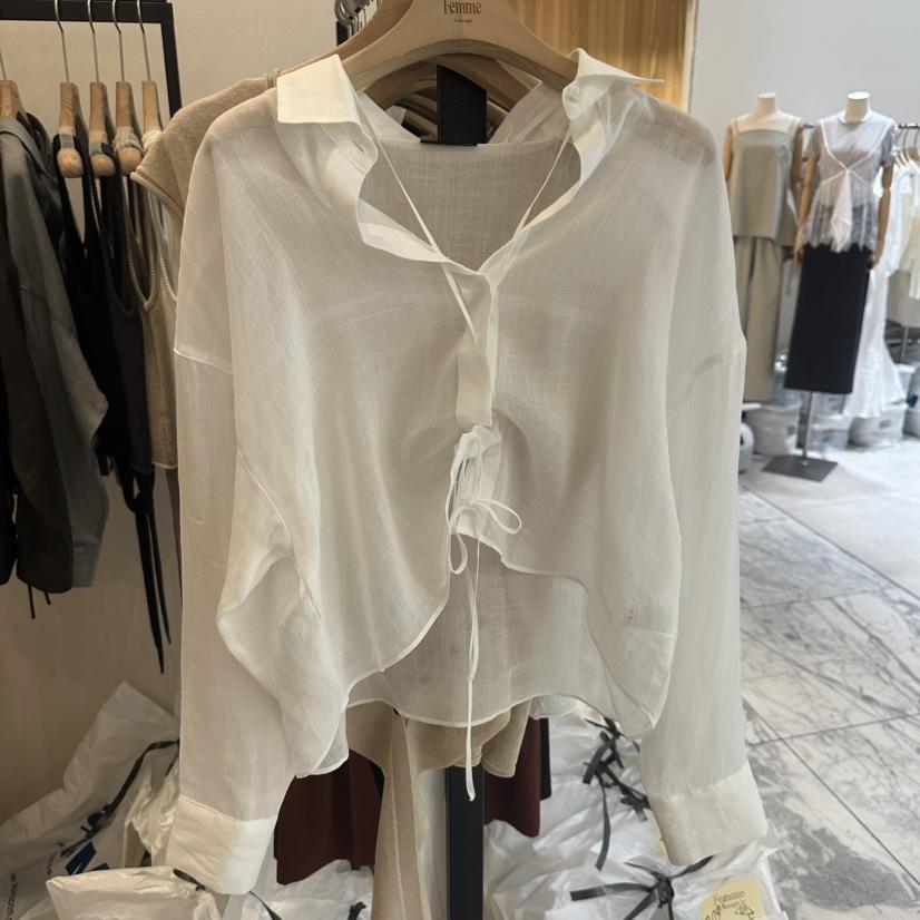 LA MAGIE FEMME韓國直郵女士新品職業時尚熱賣襯衫蕾絲衫Lamagie Femme襯衫/蕾絲衫