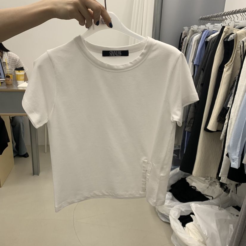 STAINLESS東大門實拍韓國女裝新款人氣26夏季熱賣休閑T恤STAINLESST恤