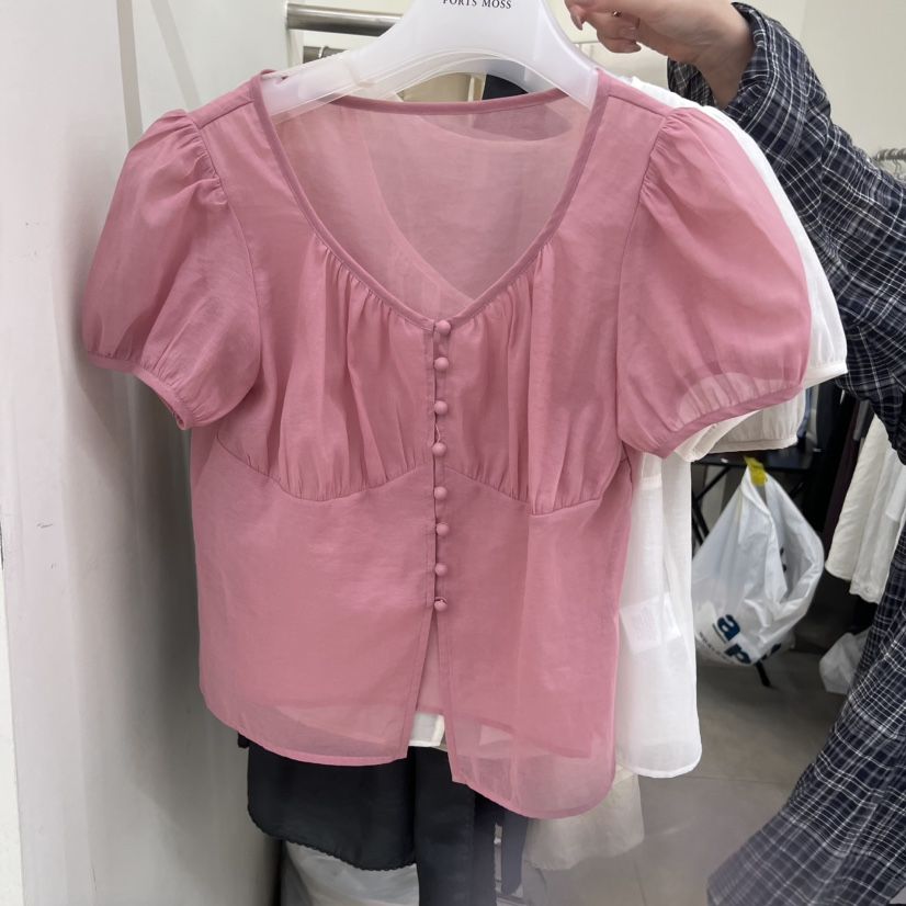 PORTS MOSS韓國直郵女士新品26夏季熱賣休閑推薦襯衫蕾絲衫PORTS_MOSS襯衫/蕾絲衫