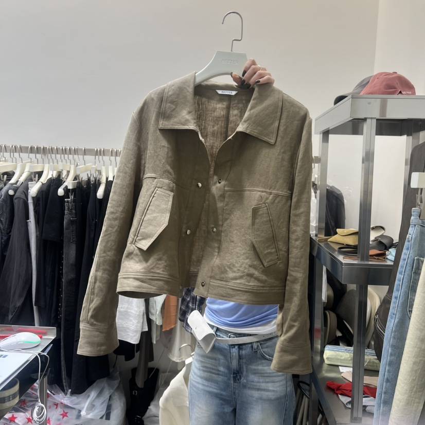 BETTER韓國直郵女裝新款26春夏推薦人氣時尚熱賣夾克亞麻BETTER夾克