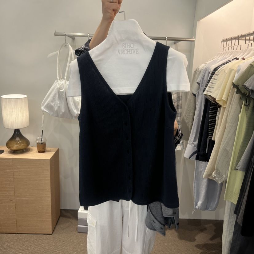SIHO ARCHIVE韓國直郵實拍女裝新款時尚人氣26春夏吊帶背心SIHO ARCHIVE吊帶/背心