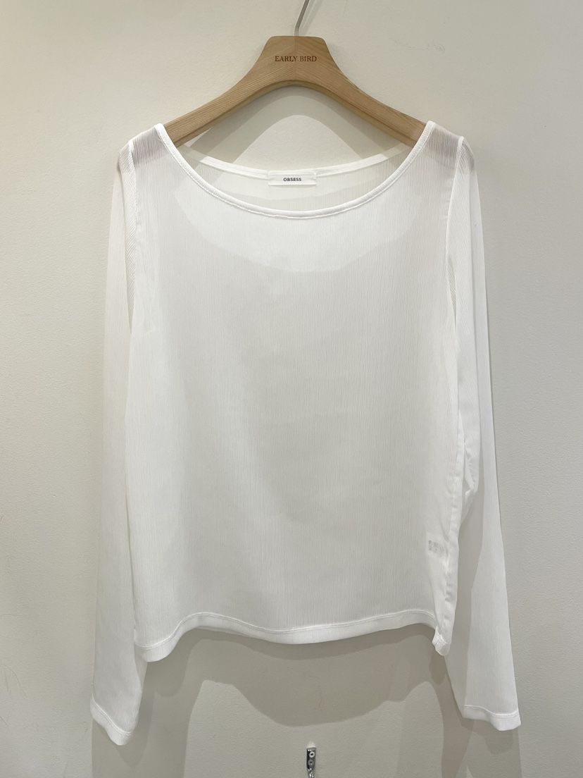 OBSESS東大門實拍韓國女裝新款推薦熱賣人氣26春夏長袖T恤OBSESS/EARLY BIRD長袖T恤