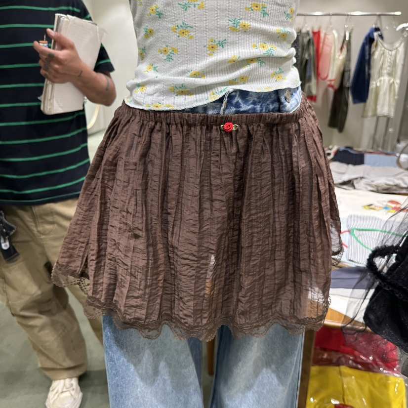 JERRY HALL-P東大門實拍韓國女裝新款26夏季推薦短裙花朵JERRY HALL短裙