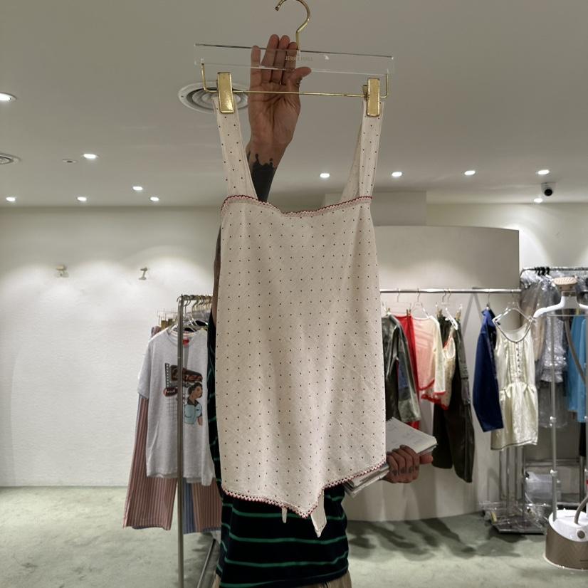 JERRY HALL-P東大門實拍韓國女裝新品26夏季吊帶背心圓點JERRY HALL吊帶/背心