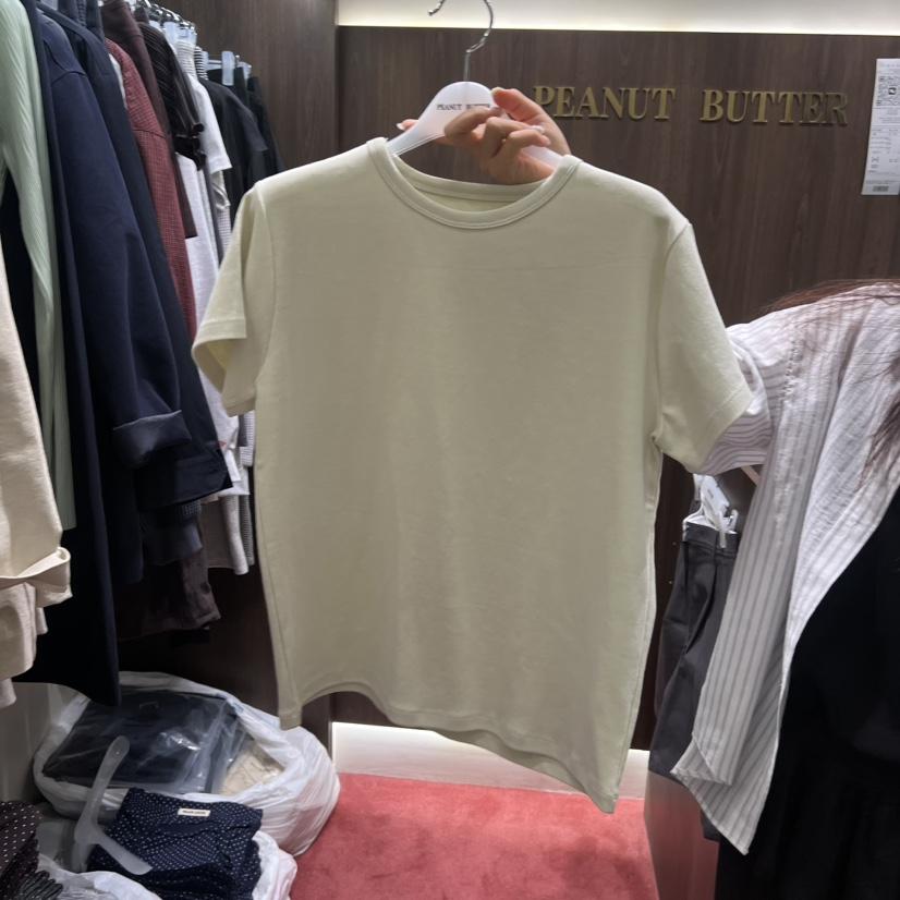 PEANUT BUTTER韓國東大門代購女裝新品26春夏職業休閑T恤PEANUT BUTTERT恤