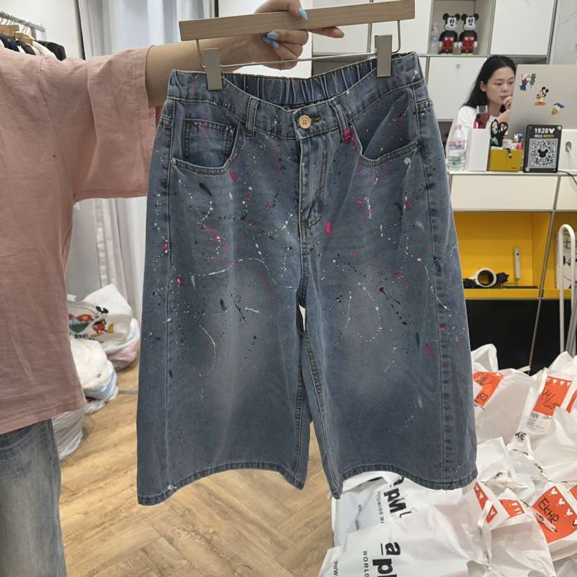 DE LINE韓國東大門直郵女裝新品熱賣休閑時尚26春夏短褲DE LINE短褲