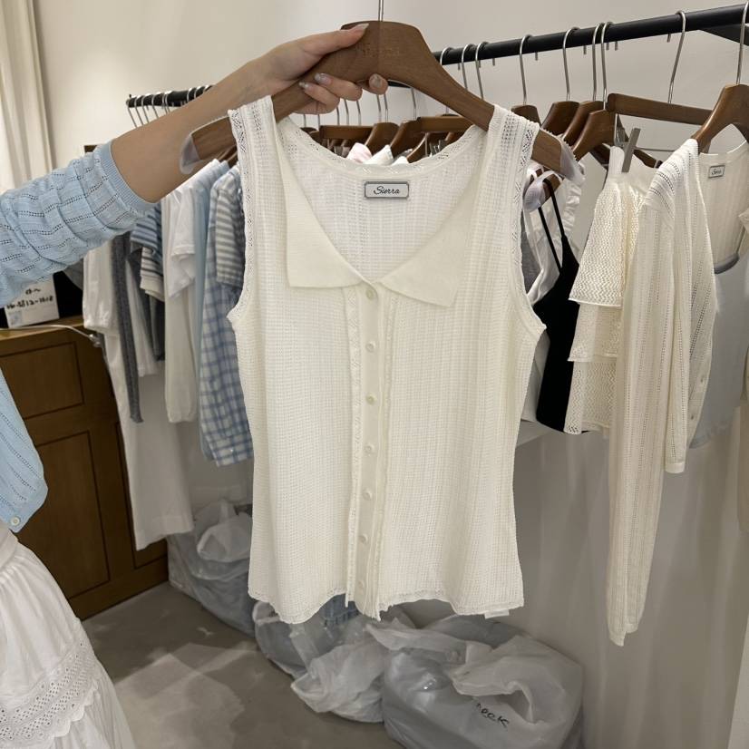 SIERRA東大門實拍韓國女裝新品時尚職業26春夏休閑吊帶背心SIERRA吊帶/背心