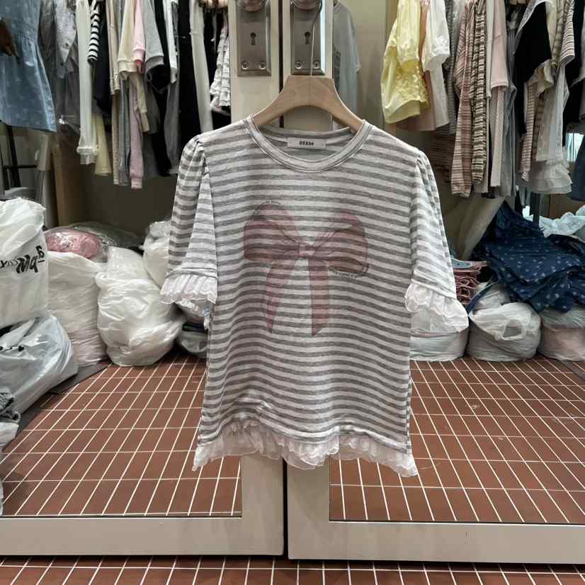 BE&amp;BE韓國直郵實拍女士新款26夏季熱賣休閑職業人氣T恤BE&beT恤