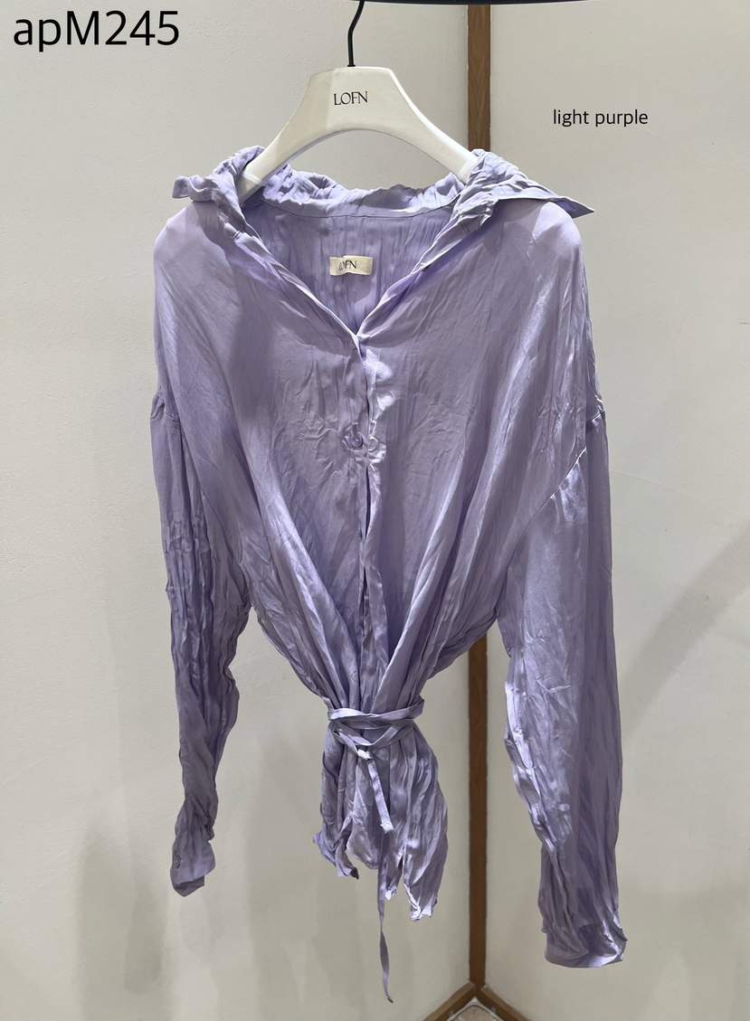 LOFN韓國直郵實拍女士新款休閑職業26夏季時尚襯衫蕾絲衫LOFN襯衫/蕾絲衫