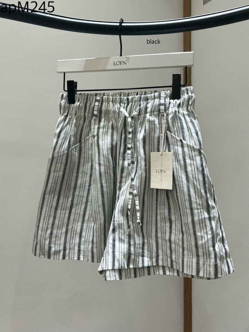 LOFN韓國代購女士新款休閑推薦26春夏時尚26夏季短褲亞麻LOFN短褲